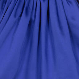The Tiny Universe-Girls Blue Satin Sash Dress | Childrensalon Outlet