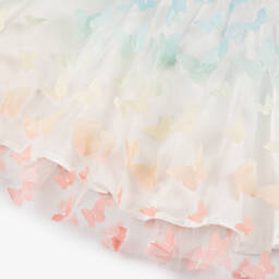 The Tiny Universe-فستان تول أزرق وأبيض للبنات | Childrensalon Outlet