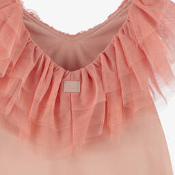 The Tiny Universe-Girls Copper Pink Satin & Tulle Dress | Childrensalon Outlet