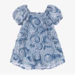 The Tiny Universe-Girls Dreamy Blue Floral Dress | Childrensalon Outlet