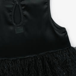 The Tiny Universe-Girls Elegant Black Trimmed Top | Childrensalon Outlet