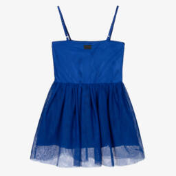 The Tiny Universe-Girls Elegant Blue Tulle Dress | Childrensalon Outlet