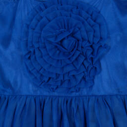 The Tiny Universe-Girls Elegant Blue Tulle Dress | Childrensalon Outlet