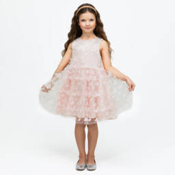 The Tiny Universe-فستان فراشة وردي ساحر للبنات | Childrensalon Outlet