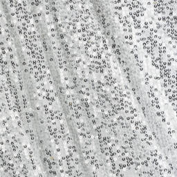 The Tiny Universe-فستان بفيونكة تول وترتر لون فضي | Childrensalon Outlet