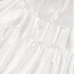 The Tiny Universe-Girls Ivory Satin Cascade Dress | Childrensalon Outlet