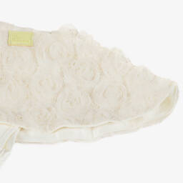 The Tiny Universe-توب تول وساتان لون عاجي للبنات | Childrensalon Outlet