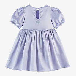 The Tiny Universe-Girls Lilac Purple Satin Dress | Childrensalon Outlet