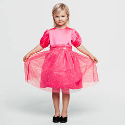 The Tiny Universe-Girls Neon Pink Sparkly Tulle Skirt | Childrensalon Outlet