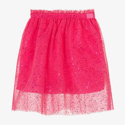 The Tiny Universe-Girls Neon Pink Sparkly Tulle Skirt | Childrensalon Outlet