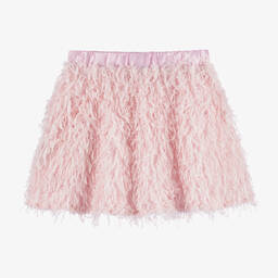 The Tiny Universe-تنورة ريش صناعي لون زهري فاتح | Childrensalon Outlet