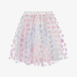 The Tiny Universe-Girls Pastel Floral Tulle Skirt | Childrensalon Outlet