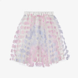 The Tiny Universe-Girls Pastel Floral Tulle Skirt | Childrensalon Outlet