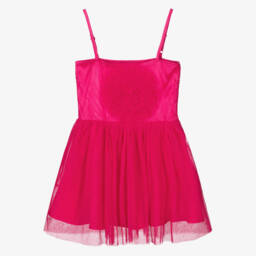 The Tiny Universe-Girls Pink Floral Tulle Gown | Childrensalon Outlet