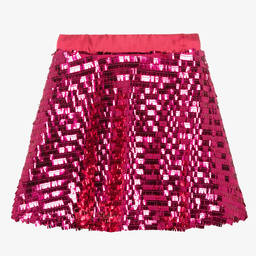 The Tiny Universe-تنورة تول مزين بترتر لون زهري | Childrensalon Outlet