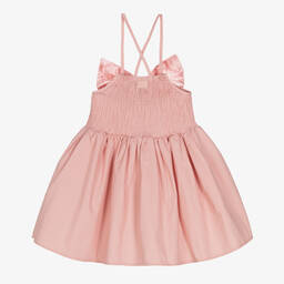 The Tiny Universe-فستان قطن بوبلين لون زهري | Childrensalon Outlet