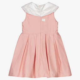 The Tiny Universe-Girls Pink Poplin Dress | Childrensalon Outlet