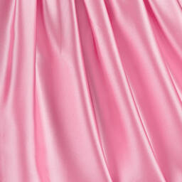 The Tiny Universe-فستان ساتان لون زهري مع حزام مزين بفيونكة | Childrensalon Outlet