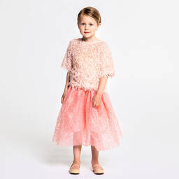 The Tiny Universe-Розовая блестящая юбка из тюля для девочек | Childrensalon Outlet