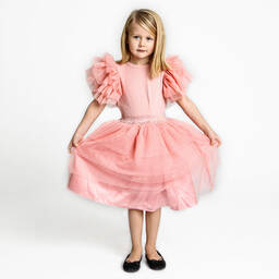 The Tiny Universe-Girls Pink Tulle Skirt | Childrensalon Outlet