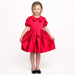 The Tiny Universe-فستان ساتان لون أحمر | Childrensalon Outlet