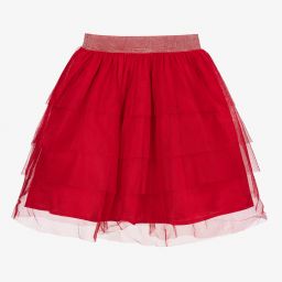 The Tiny Universe-Girls Red Tulle Skirt | Childrensalon Outlet