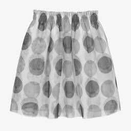 The Tiny Universe-تنورة تول لون أبيض وأسود | Childrensalon Outlet