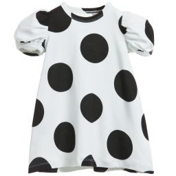 The Tiny Universe-Ivory 'The Tiny Dot' Jersey Dress | Childrensalon Outlet