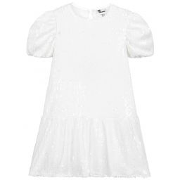 The Tiny Universe-White Sequinned Dress | Childrensalon Outlet