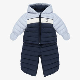 Timberland-Синий зимний комбинезон 2-в-1 для мальчиков | Childrensalon Outlet