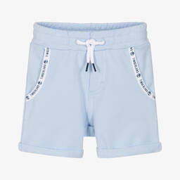 Timberland-Baby Boys Blue Logo Trim Shorts | Childrensalon Outlet
