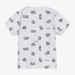 Timberland-Baby Boys Grey Cotton T-Shirt | Childrensalon Outlet