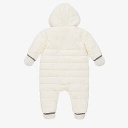 Timberland-Кремовый утепленный зимний комбинезон | Childrensalon Outlet