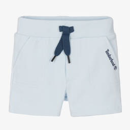 Timberland-Baby Boys Light Blue Organic Cotton Shorts | Childrensalon Outlet