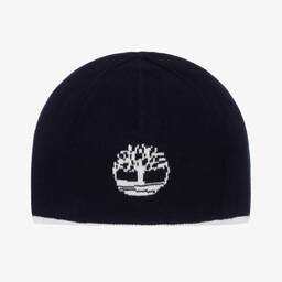 Timberland-Baby Boys Navy Blue Beanie Hat | Childrensalon Outlet
