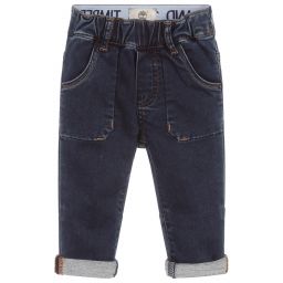 Timberland-جينز أطفال ولادي دنيم جوغ جيرسي لون أزرق | Childrensalon Outlet