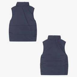 Timberland-جيليه بافر بوجهين لون كحلي للأولاد | Childrensalon Outlet