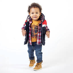 Timberland-جاكيت جيليه 2 ب1 أطفال ولادي واقي من المطر | Childrensalon Outlet