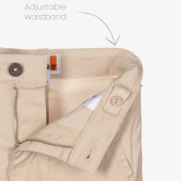 Timberland-Boys Beige Chino Shorts | Childrensalon Outlet