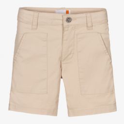 Timberland-Boys Beige Chino Shorts | Childrensalon Outlet