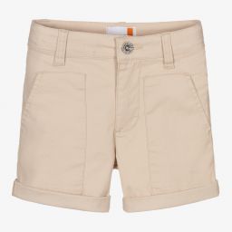 Timberland-Boys Beige Chino Shorts | Childrensalon Outlet