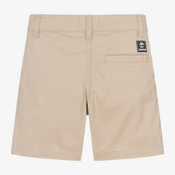 Timberland-شورت تشينو قطن تويل لون بيج للأولاد | Childrensalon Outlet
