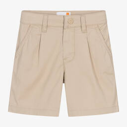 Timberland-شورت تشينو قطن تويل لون بيج للأولاد | Childrensalon Outlet