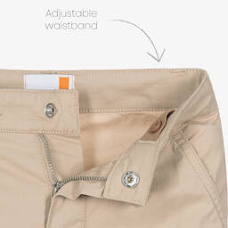 Timberland-شورت تشينو قطن تويل لون بيج للأولاد | Childrensalon Outlet