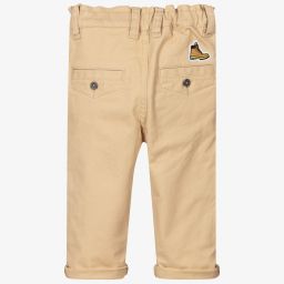 Timberland-Boys Beige Cotton Chinos | Childrensalon Outlet