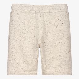 Timberland-Boys Beige Cotton Logo Shorts | Childrensalon Outlet
