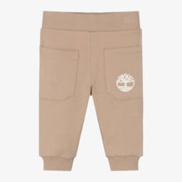 Timberland-Boys Beige Organic Cotton Trousers | Childrensalon Outlet