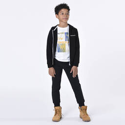 Timberland-Черные джоггеры из хлопкового джерси | Childrensalon Outlet