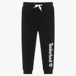 Timberland-Boys Black Cotton Logo Joggers | Childrensalon Outlet