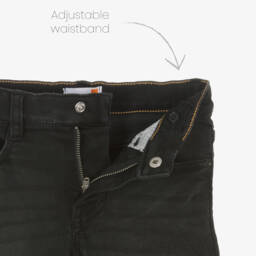 Timberland-Boys Black Stretch Denim Trousers | Childrensalon Outlet